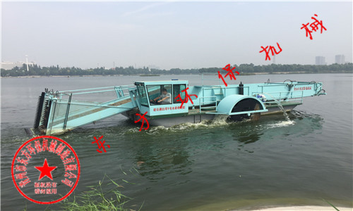 張家口市洋河河務處購買的全自動割草船DFGC-110 型【工作視頻】